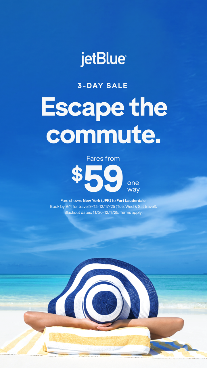 JetBlue Airways campaign creative