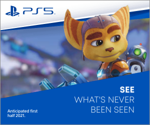 PlayStation campaign visual featuring Ratchet and Clank with the line “See what’s never been seen”